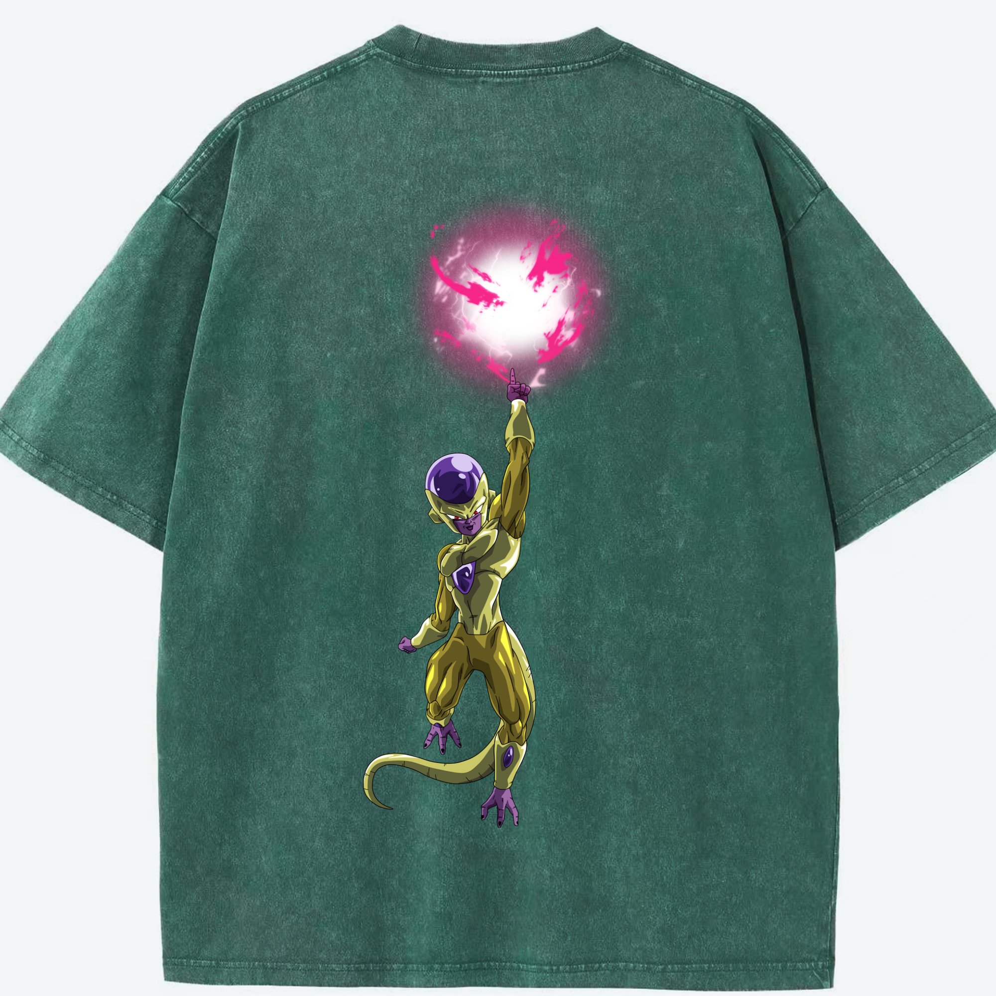 （画像用） ドラゴンボール フリーザ DRAGON BALL Frieza 綿100% ヴィンテージ風 半袖Tシャツ（背面プリント）